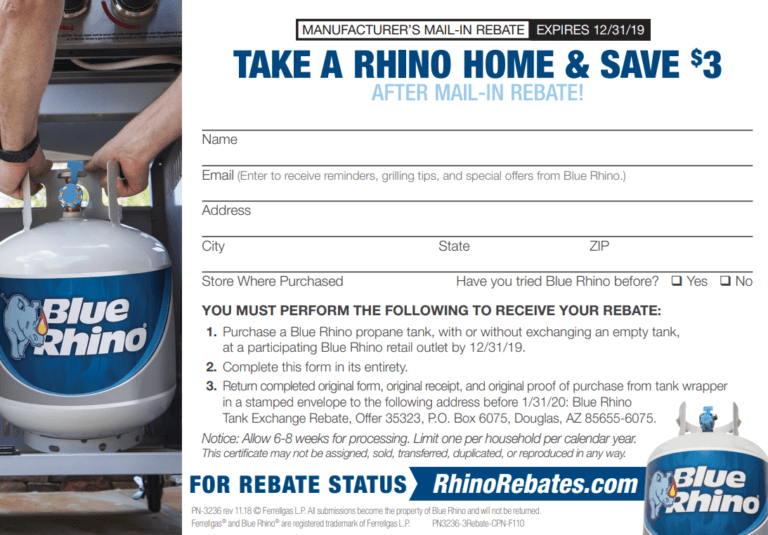 Blue Rhino Rebate Form 2023 An All Inclusive Guide Printable Rebate Form