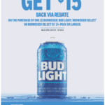 Bud Light $20 Rebate