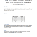 Carbon Tax Rebate Nova Scotia