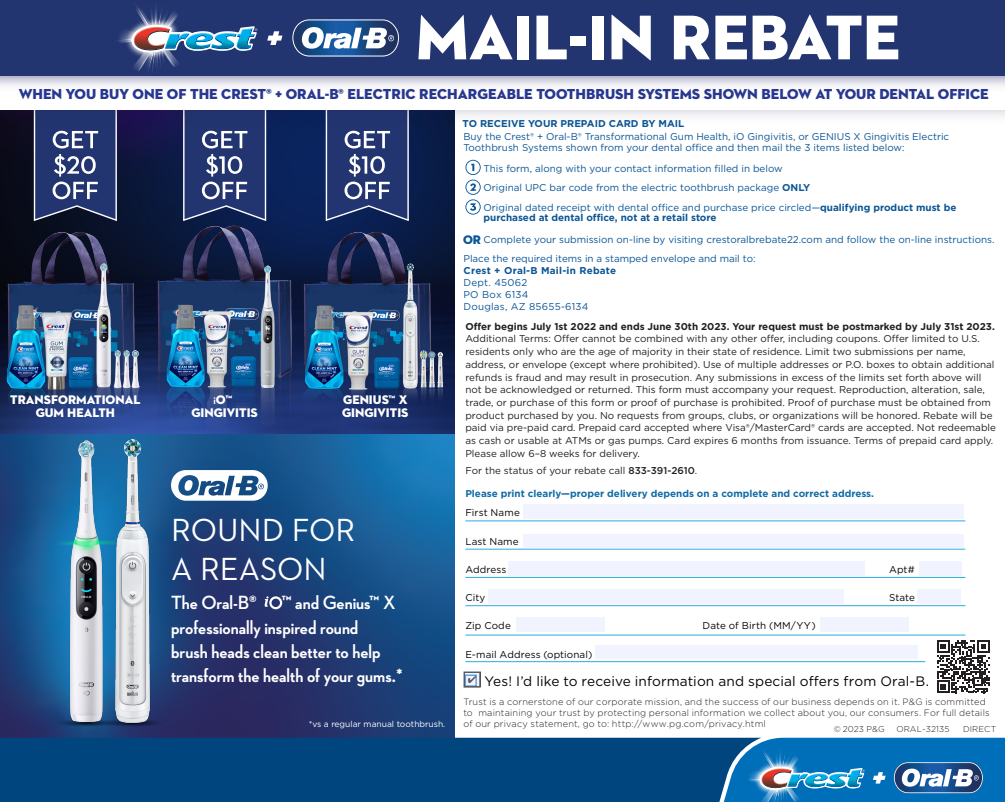 Unraveling The Oral B Rebate Form 2024 Your Guide To Savings 