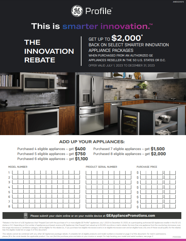 How To Successfully Fill Out Your GE Rebate Form PrintableRebateForm