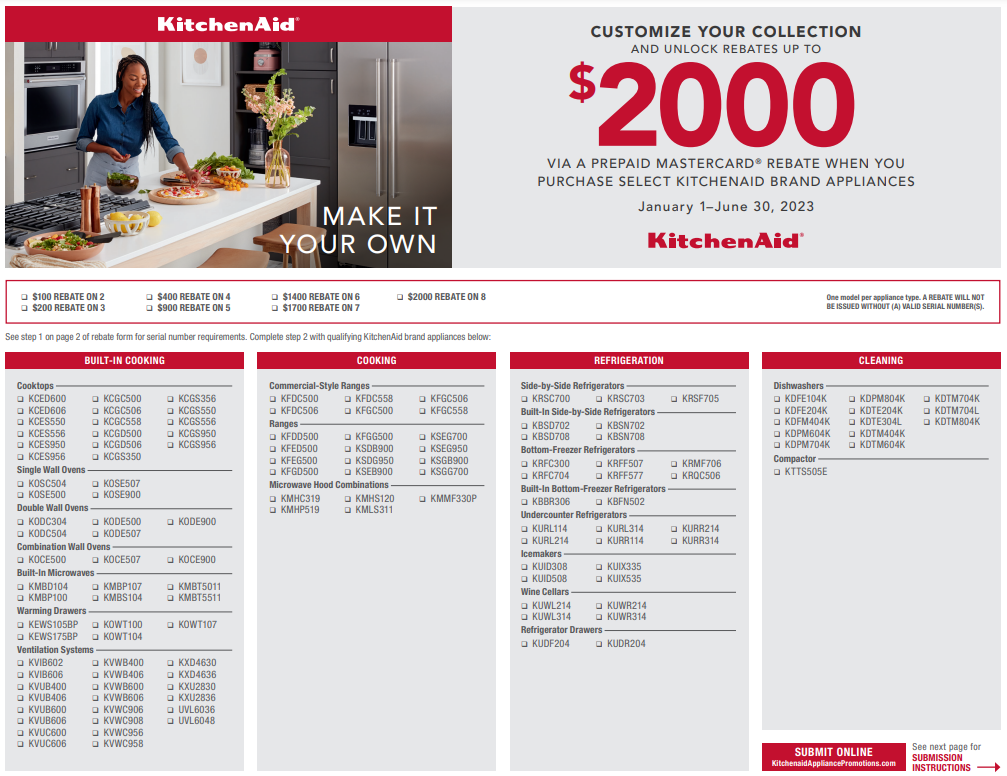 How To Fill Out A KitchenAid Rebate Form 2023 Tips Common Mistakes 