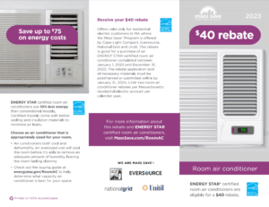 Mass Save Air Conditioner Rebate Form - Printable Rebate Form