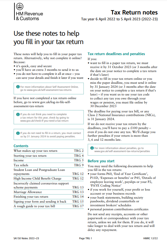 HMRC Tax Rebate