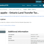 Land Transfer Tax Rebate