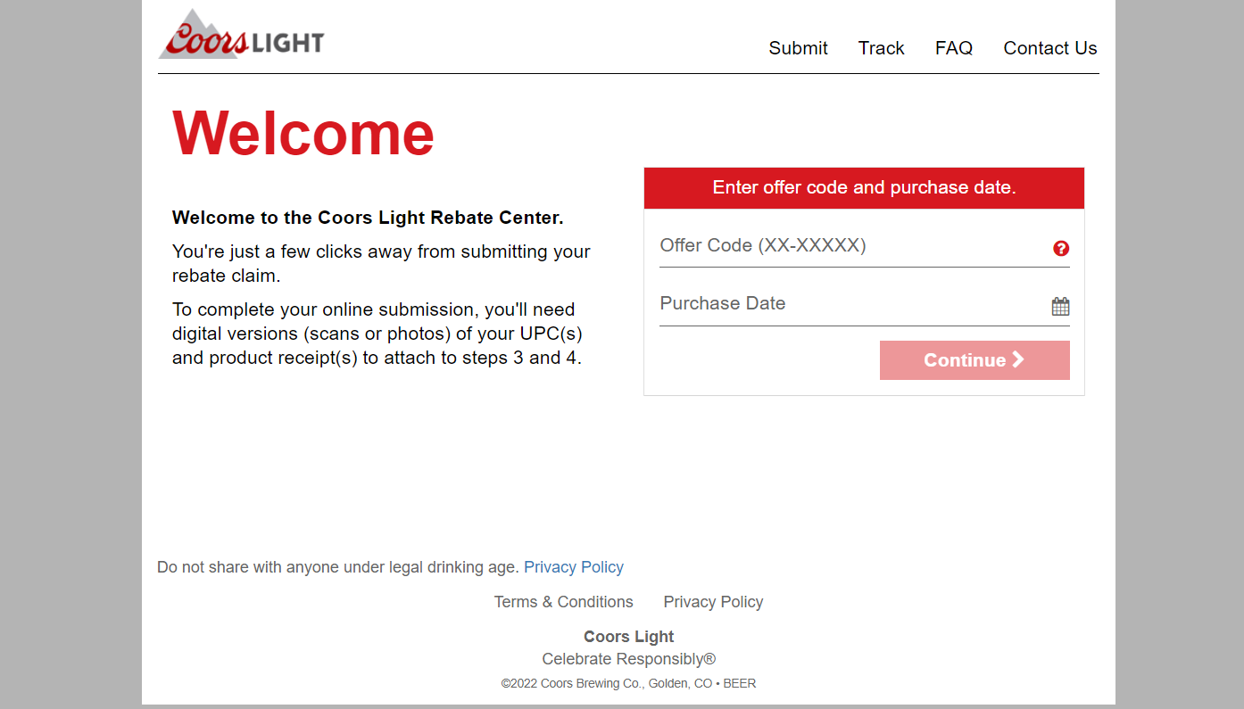 Coors Light Rebate Form 2024