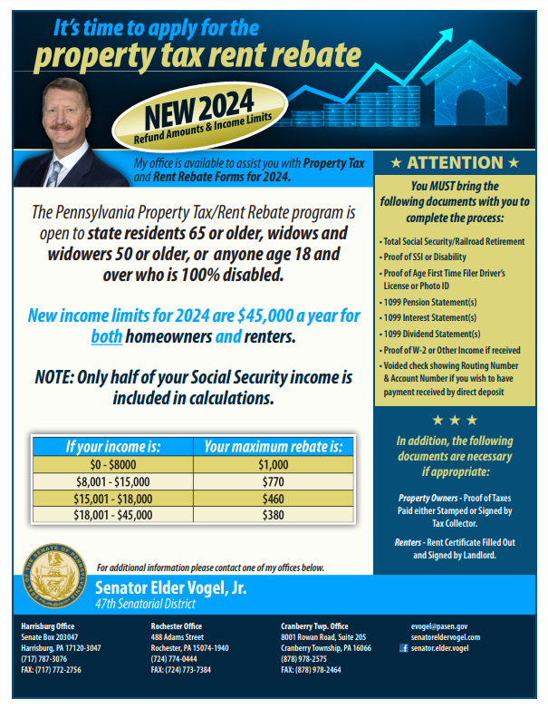 2024 PA Property Tax Rebate Form