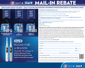 Printable Oral B Rebate Form 2024