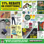 Menards Rebate 11 Sale October 2024